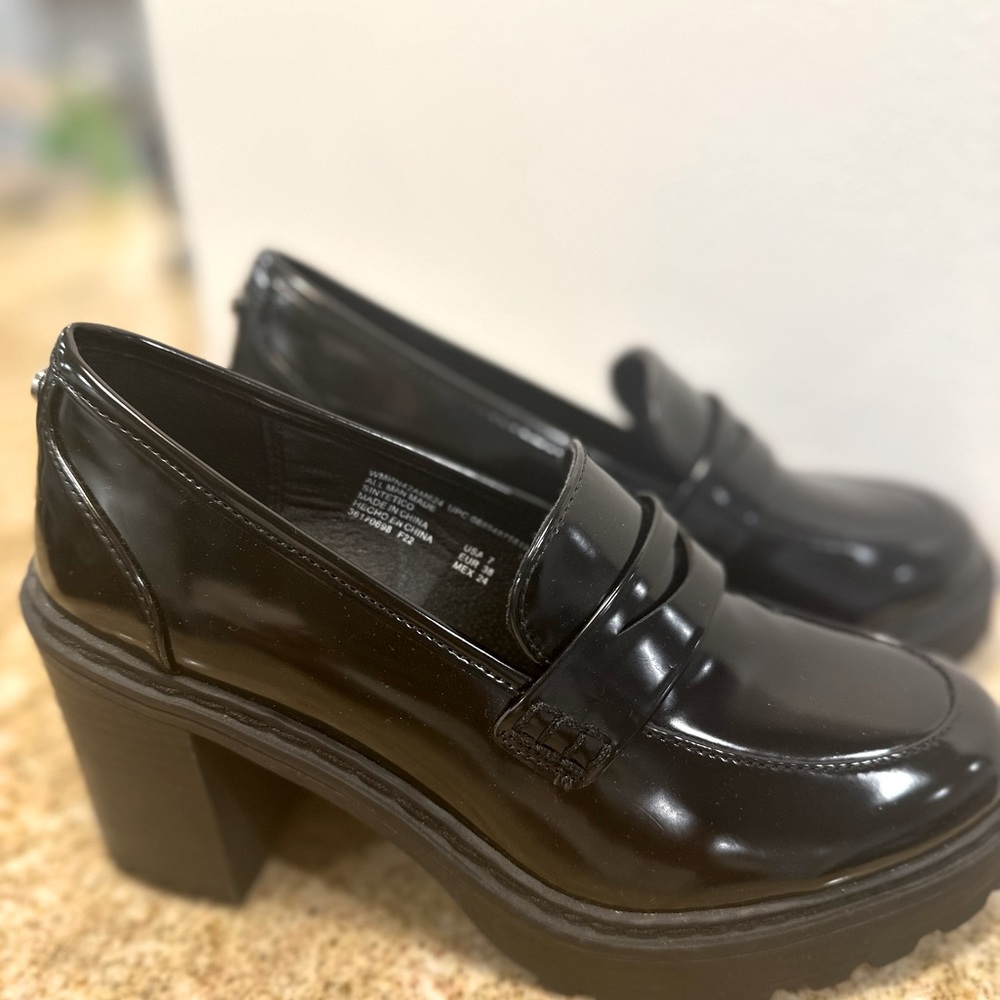Platform penny loafers